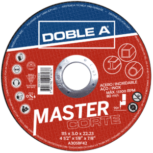 DISCO CORTE AA MASTER ACERO 230 X 3.0X22.2