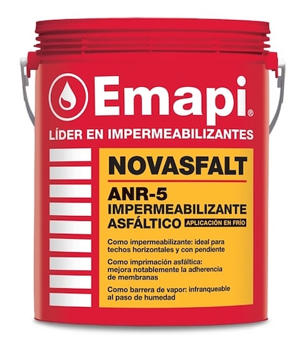 EMAPI PINT. ASF. AL AGUA NOVASFALT ANR-5 X 20 LTS