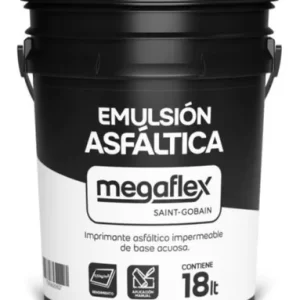 MEGAFLEX EMULSIÓN ASFÁLTICA 18 LITROS ACUOSA
