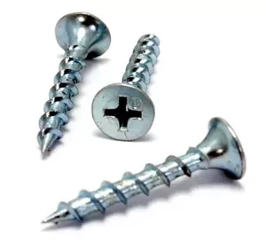 TORNILLO T-2 AGUJA 6x1 Pulg 25mm Drylling Zincado Claro