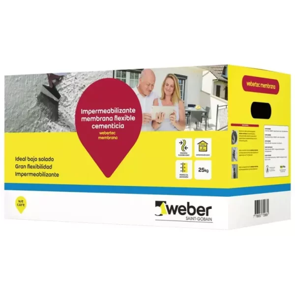 WEBER TEC MEMBRANA X 25 KG (BICOMPONENTE)